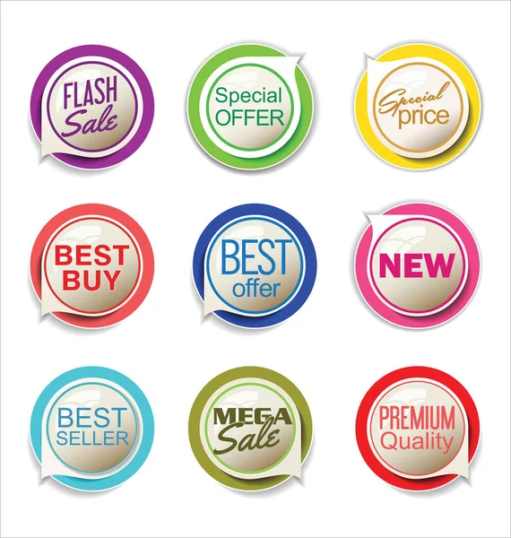 Soyut modern vektör etiket koleksiyonu