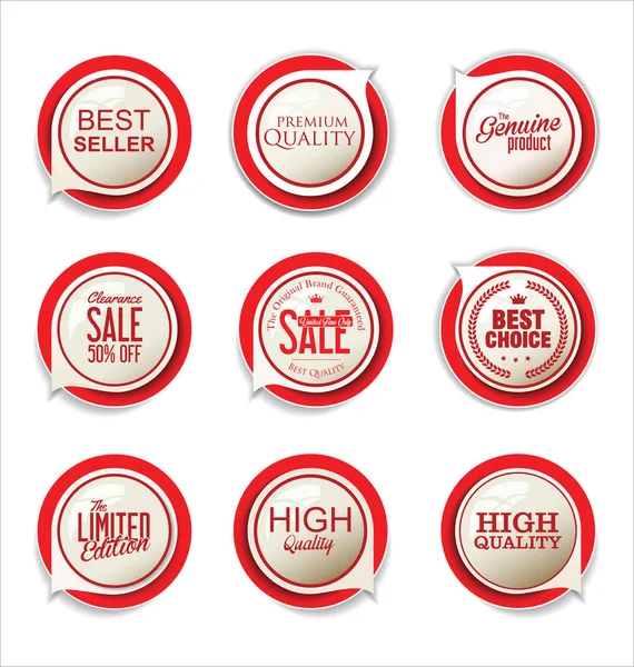 Modern sale sticker collection — Stock Vector