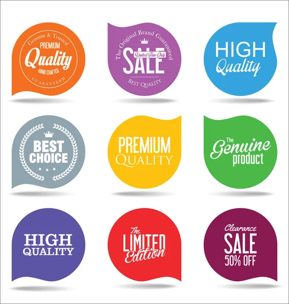 Moderne verkoop sticker collectie — Stockvector