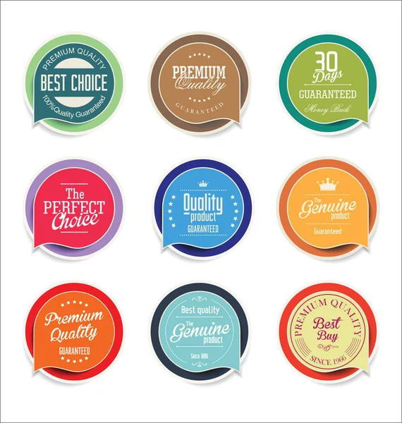 Soyut modern vektör çıkartma koleksiyonu