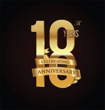 Yıldönümü retro vintage rozet vektör çizim