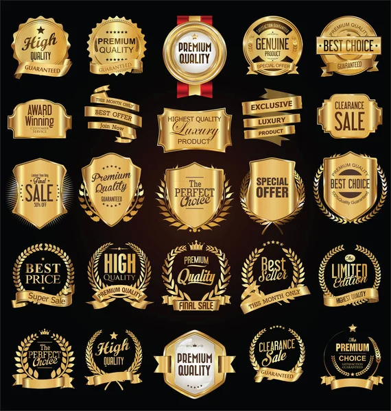 Best deal golden label Royalty Free Vector Image