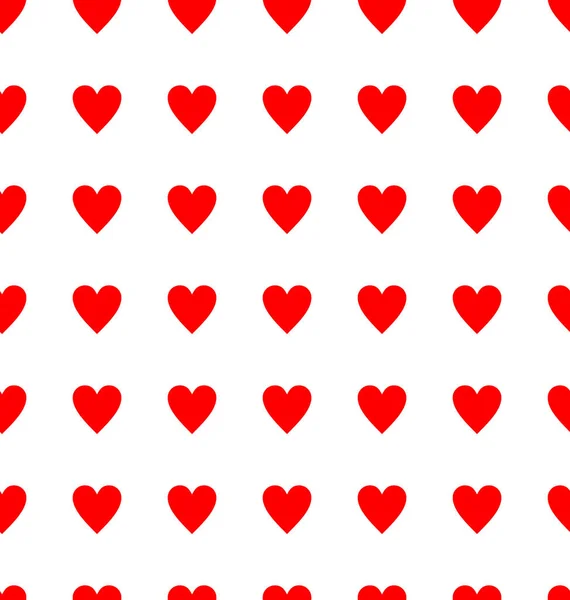 Fondo Patrón Corazón Rojo Sin Costuras — Archivo Imágenes Vectoriales