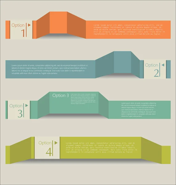 Modern Abstrakt Infographic Färgstark Bakgrund — Stock vektor