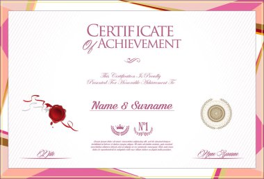 Sertifika veya diploma modern tasarım zarif şablon 