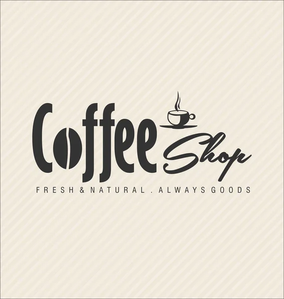 Retro Vintage Kaffee Design Hintergrund Illustration — Stockvektor