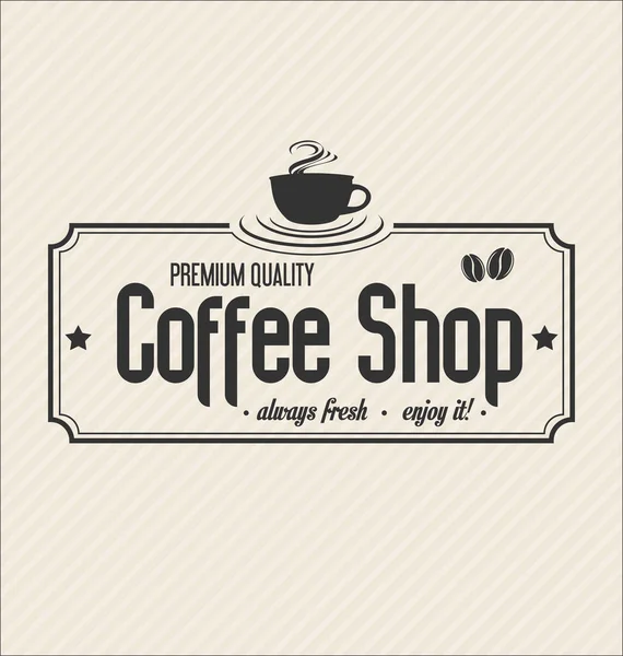 Retro Vintage Kaffee Design Hintergrund Illustration — Stockvektor