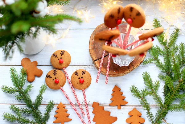 Kızıl Noel kurabiyesi geyiği Rudolph