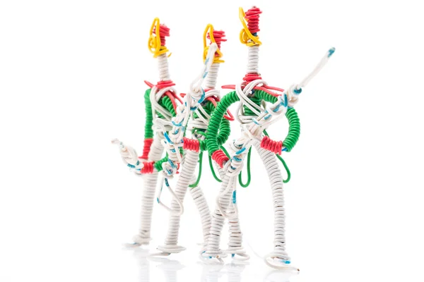 Three wire toy soldiers two — Stock Photo, Image