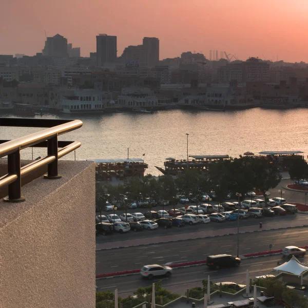 Sunset at Dubai Creek three — Stock Photo, Image