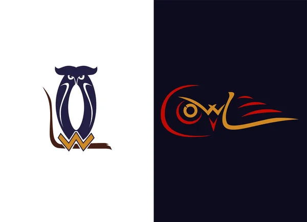 Baykuş logo harfleri gibi