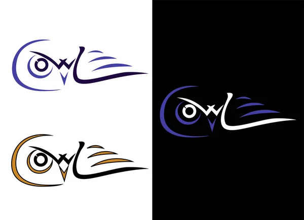 Baykuş logo harfleri gibi