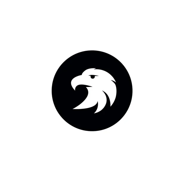 Schwarzer Adler Symbol Abbildung isoliert Vektor Zeichen Symbol — Stockvektor