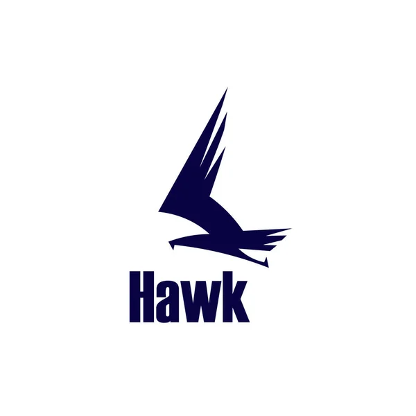 Modello logo vettoriale Hawk Illustrazione Stock