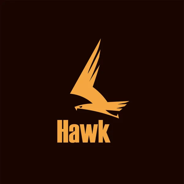 Modello logo vettoriale Hawk Vettoriale Stock