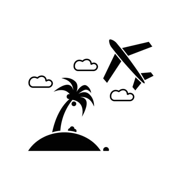 Pictografía de la isla — Vector de stock