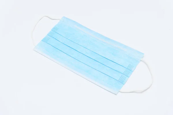 Blue Medical Disposable Face Mask Protection Flu Other Diseases Surgical — Stock Photo, Image