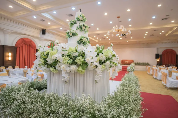 Bolo Bonito Para Cerimônia Casamento — Fotografia de Stock