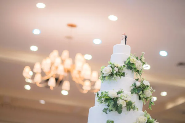 Mooie Taart Voor Bruiloft Ceremon — Stockfoto