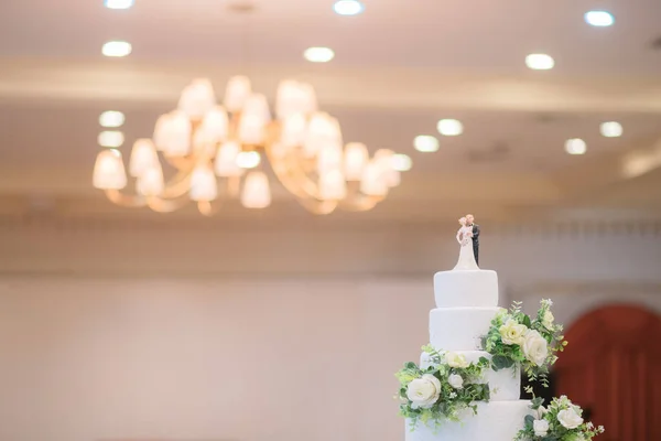 Bolo Bonito Para Cerimônia Casamento — Fotografia de Stock