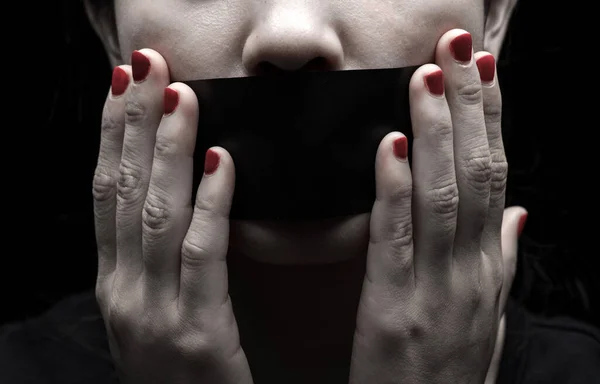 Konuşma Özgürlüğü Sansür Basın Özgürlüğü Konularında Bir Kavram Uluslararası Nsan — Stok fotoğraf