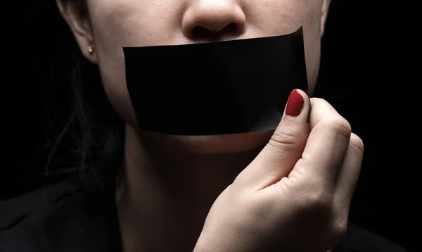 Concept Topic Freedom Speech Censorship Freedom Press International Human Right — Stock Photo, Image