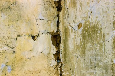 Kırık eski evden oluşan bir duvar arka plan.