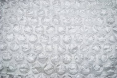 Beyaz baloncuk ambalajı veya hava yastığı