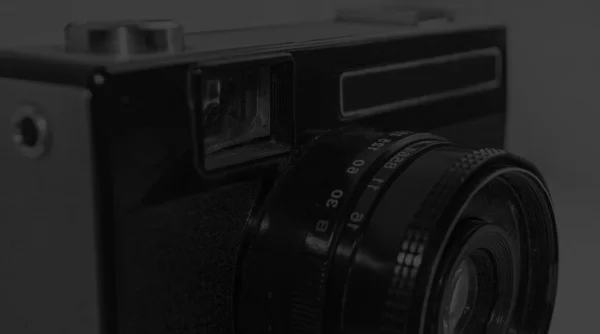 Černobílá Fotka Staré Kamery Retro — Stock fotografie