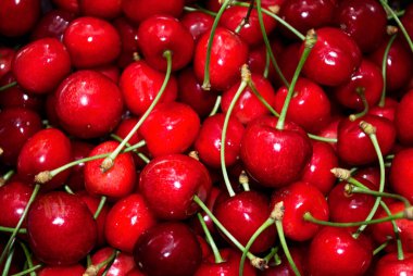 Tatlı Kiraz Arkaplanı / Tam Çerçeve