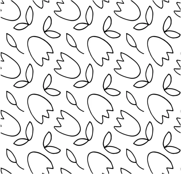 Motif Floral Sans Couture Illustration Vectorielle Simple — Image vectorielle