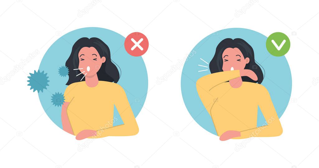 sneeze banner, simply vector illustration  