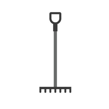 bahçe tırmığı basitçe vektör çizimi 