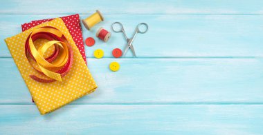 Dikiş ve kumaş için araç kümesi