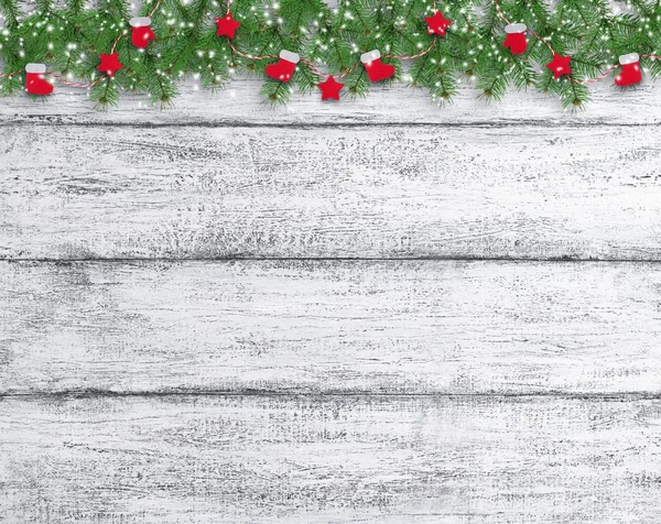 Noel arka planda Santa önyükleme ve mitten vintage tarzı