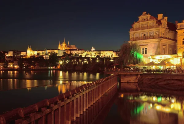 Prag 'da kameramla dolaşıyordum ve Prag' ın gece ışıklarının altında bir fotoğrafını çektim.