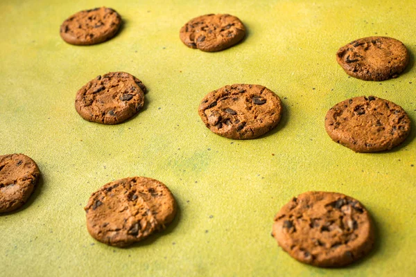 Galletas Chocolate Saludables Mesa — Foto de Stock