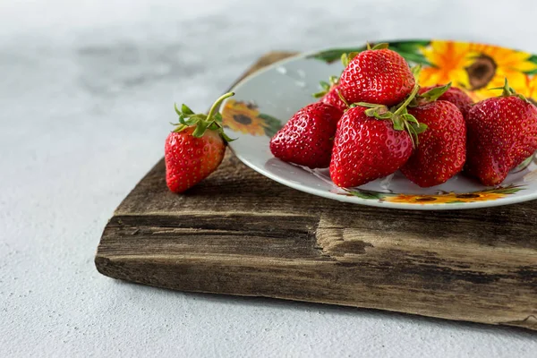 Fresh Red Aromatic Wholesome Summer Berry Strawberry Concept Healthy Diet — Stock Photo, Image