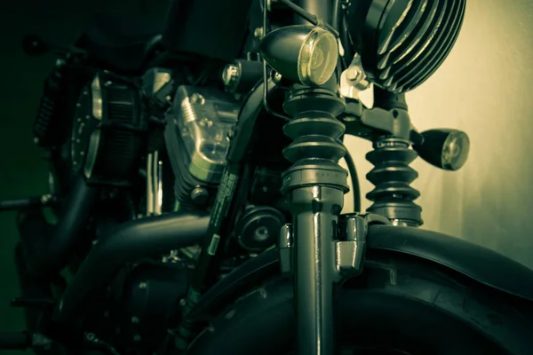 Vintage motorfiets detail — Stockfoto