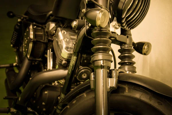 Vintage motocykl detail — Stock fotografie