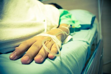 insanlar hasta yatak bölünmüş tonlama  