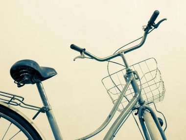 Vintage Bisiklet beyaz arka plan tonlama bölme