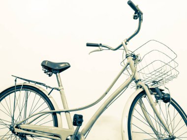 Vintage Bisiklet beyaz arka plan tonlama bölme