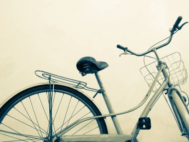 Vintage Bisiklet beyaz arka plan tonlama bölme