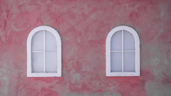 Vintage window on nice color cement wall