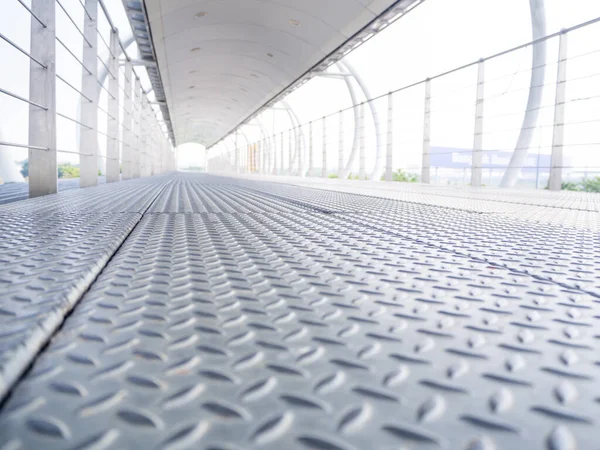 Street Bridge Its Modern Pedestrian Bridge — Stock Photo, Image