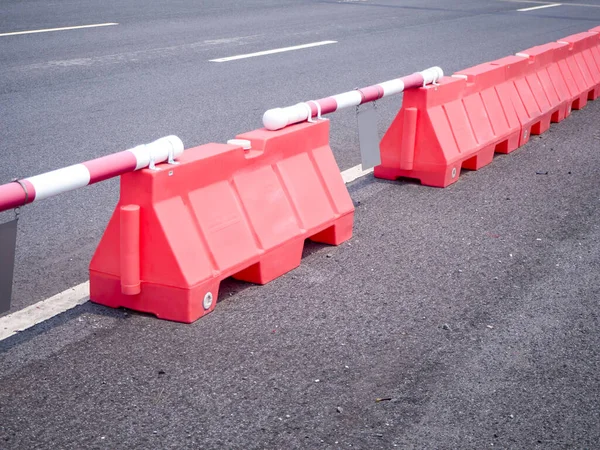 Plastic Road Fencing Street Modern — Stock Photo, Image