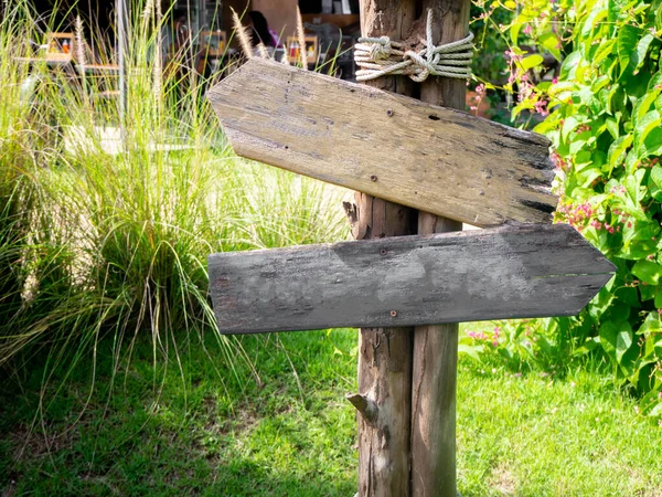 Summer Garden Wooden Sign Add Your Own Text — Stock Photo, Image