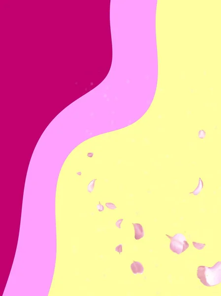 Melocotón Rosa Amarillo Coral Vida Abstracto Moderno Fondo Diseño Banner — Foto de Stock