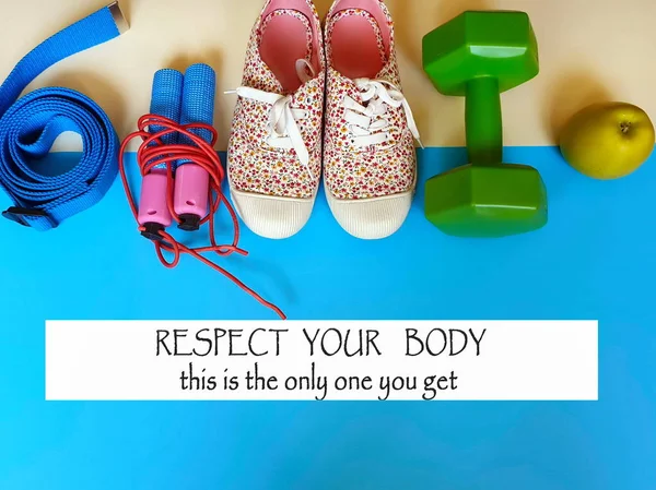 Sport Fitness Training Exercise Equipment Sport Still Life Healthy Lifestyle — 스톡 사진